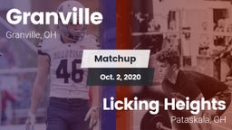 Matchup: Granville vs. Licking Heights  2020
