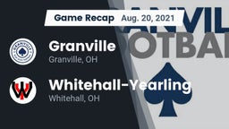 Recap: Granville  vs. Whitehall-Yearling  2021