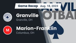 Recap: Granville  vs. Marion-Franklin  2023