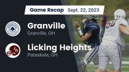 Recap: Granville  vs. Licking Heights  2023