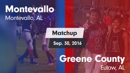 Matchup: Montevallo High vs. Greene County  2016