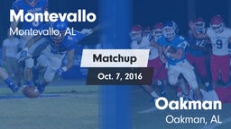 Matchup: Montevallo High vs. Oakman  2016
