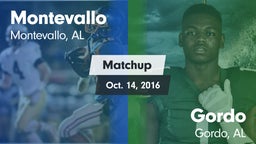 Matchup: Montevallo High vs. Gordo  2016