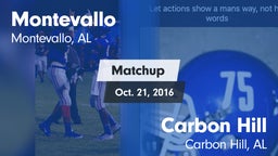 Matchup: Montevallo High vs. Carbon Hill  2016