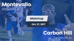 Matchup: Montevallo High vs. Carbon Hill  2017
