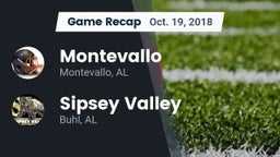 Recap: Montevallo  vs. Sipsey Valley  2018