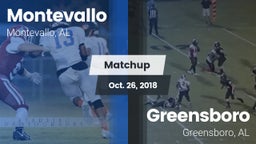 Matchup: Montevallo High vs. Greensboro  2018
