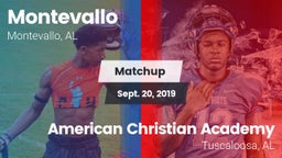Matchup: Montevallo High vs. American Christian Academy  2019