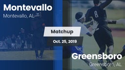 Matchup: Montevallo High vs. Greensboro  2019