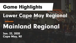 Lower Cape May Regional  vs Mainland Regional  Game Highlights - Jan. 22, 2020