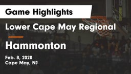 Lower Cape May Regional  vs Hammonton  Game Highlights - Feb. 8, 2020