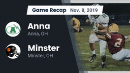 Recap: Anna  vs. Minster  2019