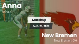 Matchup: Anna  vs. New Bremen  2020