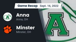 Recap: Anna  vs. Minster  2022