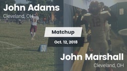 Matchup: John Adams High vs. John Marshall  2018
