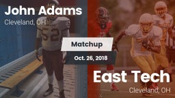 Matchup: John Adams High vs. East Tech  2018