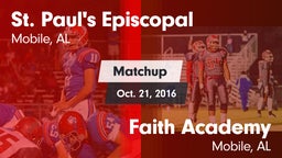 Matchup: St. Paul's vs. Faith Academy  2016