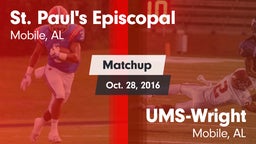 Matchup: St. Paul's vs. UMS-Wright  2016