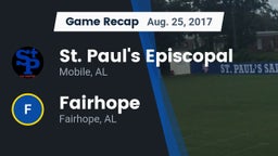 Recap: St. Paul's Episcopal  vs. Fairhope  2017