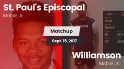 Matchup: St. Paul's vs. Williamson  2017