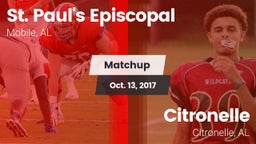 Matchup: St. Paul's vs. Citronelle  2017