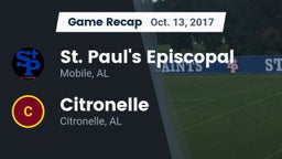 Recap: St. Paul's Episcopal  vs. Citronelle  2017