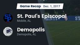 Recap: St. Paul's Episcopal  vs. Demopolis  2017