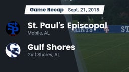 Recap: St. Paul's Episcopal  vs. Gulf Shores  2018