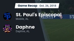 Recap: St. Paul's Episcopal  vs. Daphne  2018