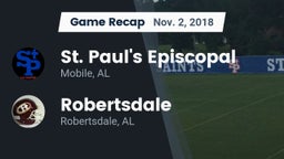 Recap: St. Paul's Episcopal  vs. Robertsdale  2018