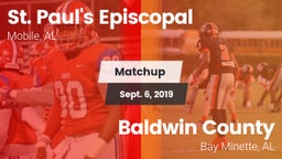 Matchup: St. Paul's vs. Baldwin County  2019
