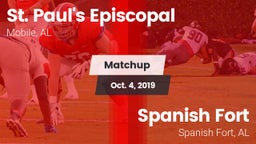 Matchup: St. Paul's vs. Spanish Fort  2019