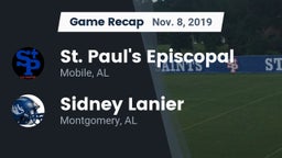 Recap: St. Paul's Episcopal  vs. Sidney Lanier  2019