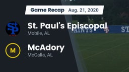 Recap: St. Paul's Episcopal  vs. McAdory  2020
