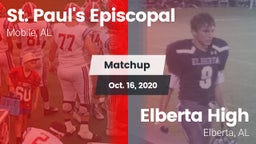 Matchup: St. Paul's vs. Elberta High  2020