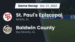 Recap: St. Paul's Episcopal  vs. Baldwin County  2022