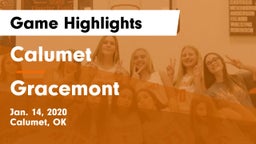 Calumet  vs Gracemont Game Highlights - Jan. 14, 2020