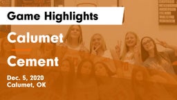 Calumet  vs Cement Game Highlights - Dec. 5, 2020