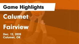 Calumet  vs Fairview  Game Highlights - Dec. 12, 2020