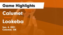 Calumet  vs Lookeba  Game Highlights - Jan. 4, 2021