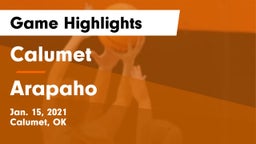 Calumet  vs Arapaho  Game Highlights - Jan. 15, 2021