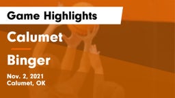 Calumet  vs Binger Game Highlights - Nov. 2, 2021