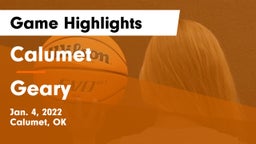 Calumet  vs Geary  Game Highlights - Jan. 4, 2022
