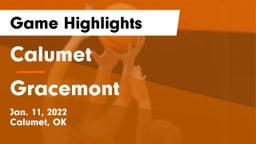 Calumet  vs Gracemont Game Highlights - Jan. 11, 2022