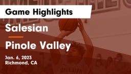 Salesian  vs Pinole Valley  Game Highlights - Jan. 6, 2023