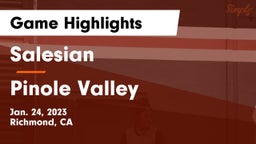 Salesian  vs Pinole Valley  Game Highlights - Jan. 24, 2023