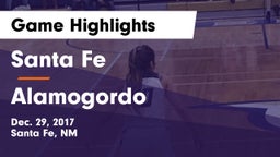 Santa Fe  vs Alamogordo  Game Highlights - Dec. 29, 2017