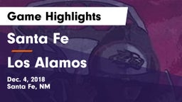 Santa Fe  vs Los Alamos  Game Highlights - Dec. 4, 2018