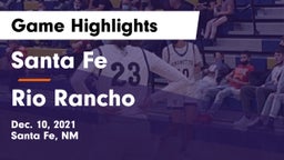 Santa Fe  vs Rio Rancho Game Highlights - Dec. 10, 2021