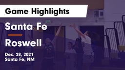 Santa Fe  vs Roswell  Game Highlights - Dec. 28, 2021